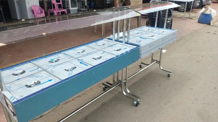 conjunto mesa termica , buffet , estufa , cuba NOVO - Foto 4