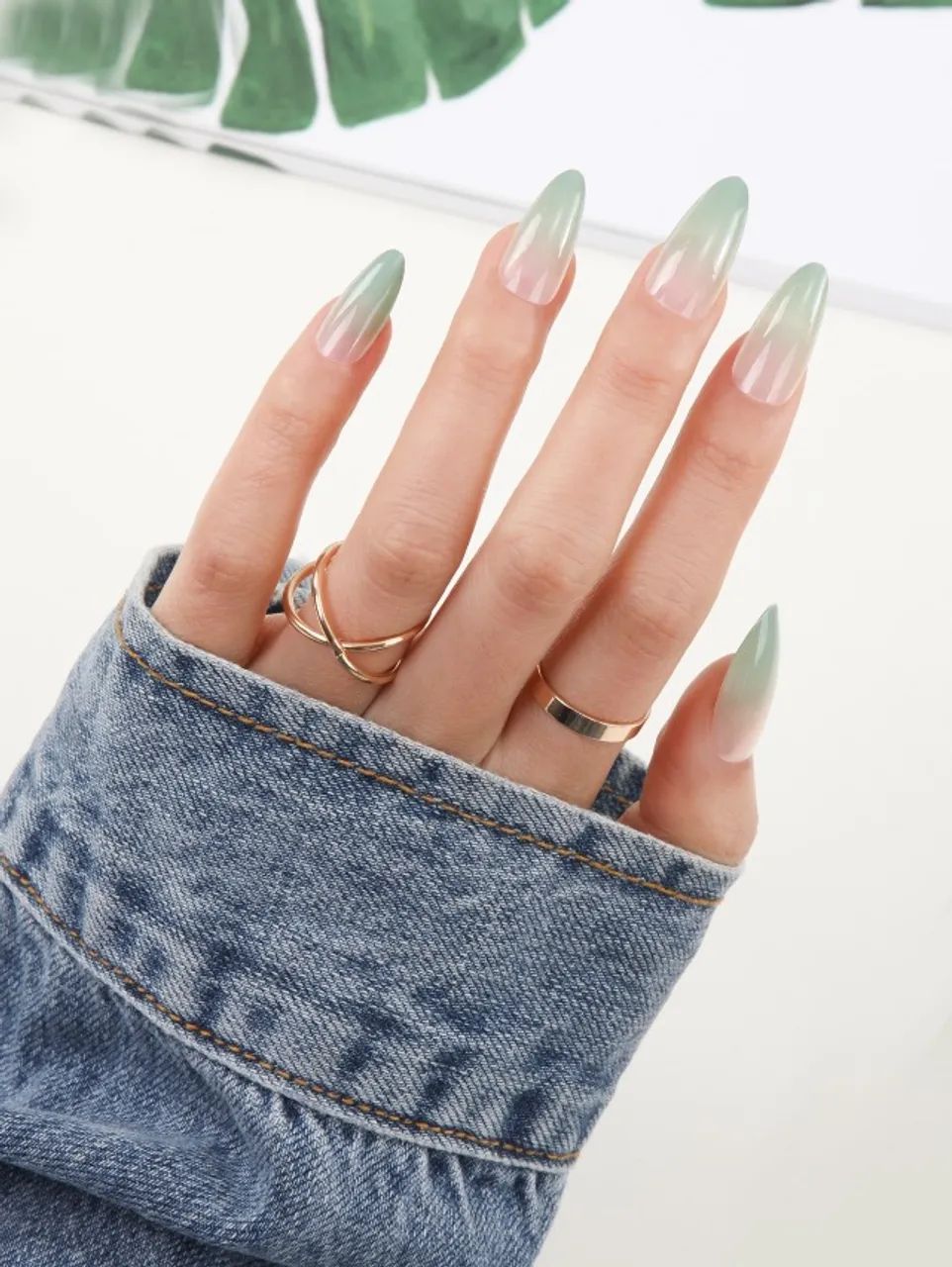24 Peças de Unhas Postiças + Cola Transparente + Lixa de Unha - Foto 5