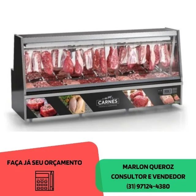 Balcão de Açougue 2,9M Gelopar Novo 220v