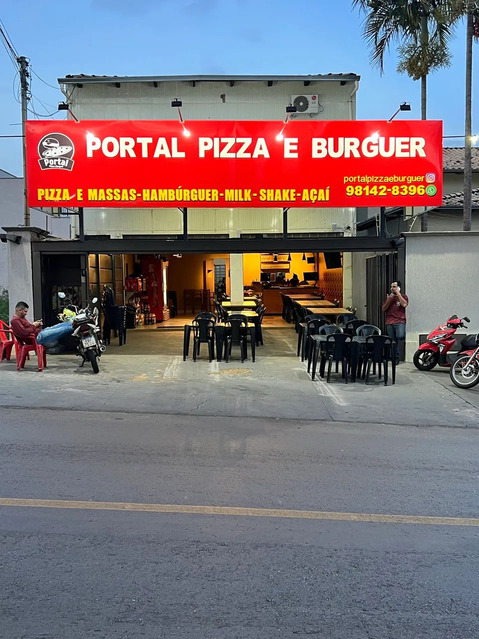 Pizzaria e hambúrgueria 