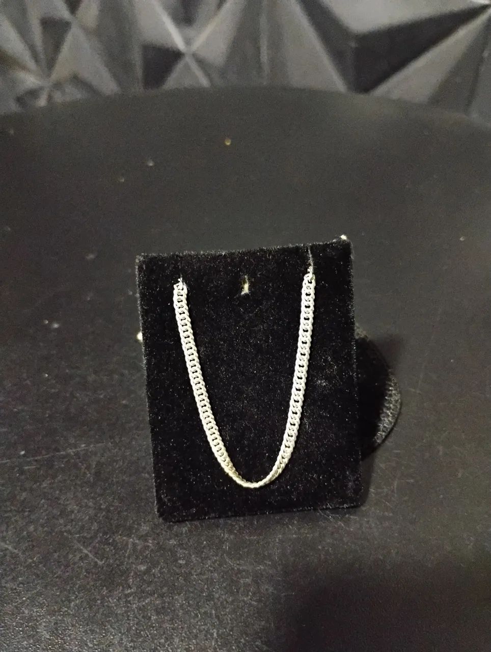 Corrente prata elo duplo 3,5mm 70cm