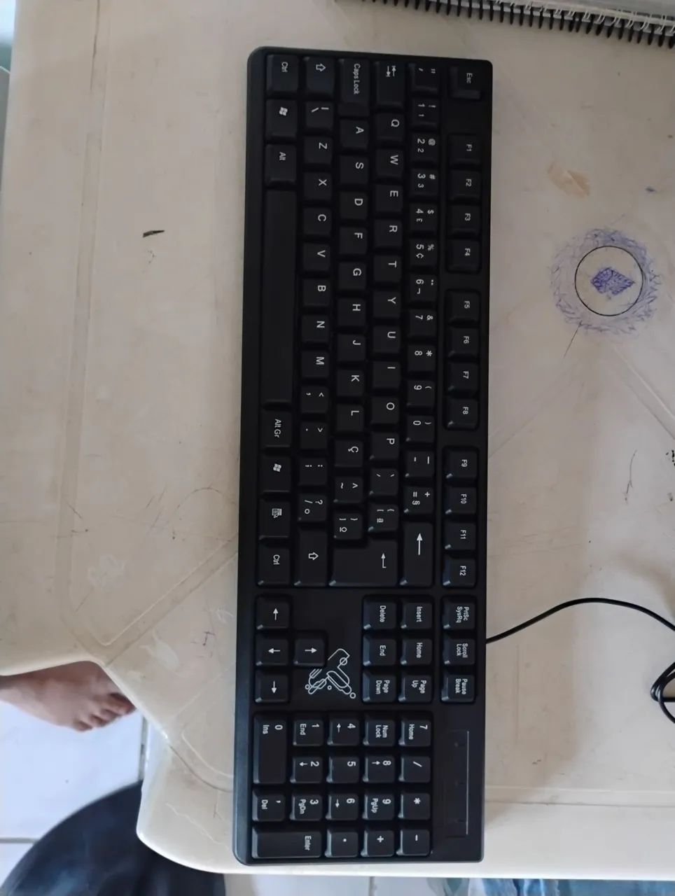 Teclado USB Preto - Foto 2