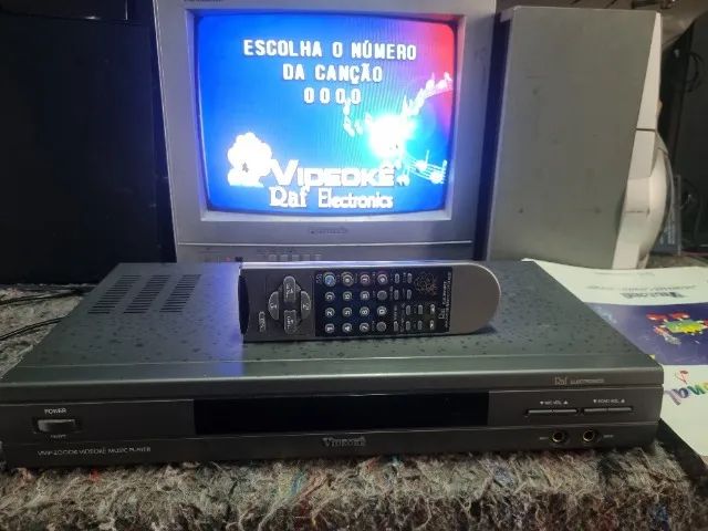  Videoke Raf Electronics Vmp-2000-2 microfone Tudo Funcionado 