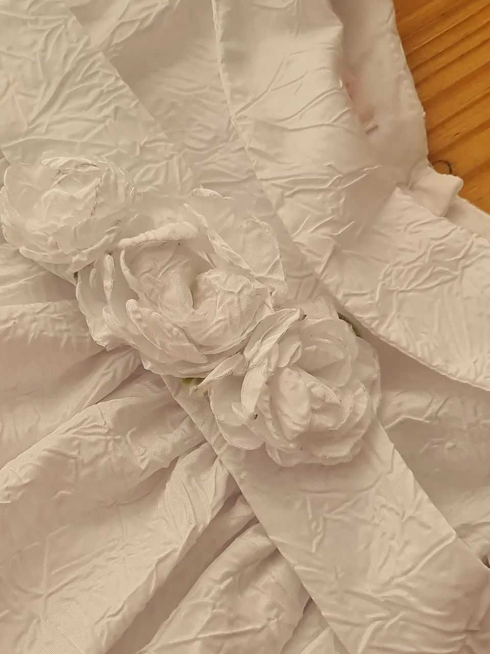 Vestido branco batizado ou festa - 6m - 12m - Foto 6