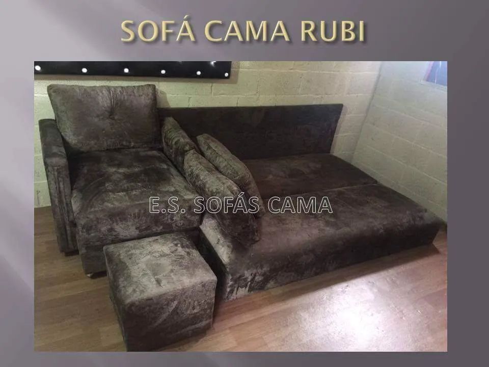 Sofá Cama Rubi - Novo em várias cores  - Foto 6