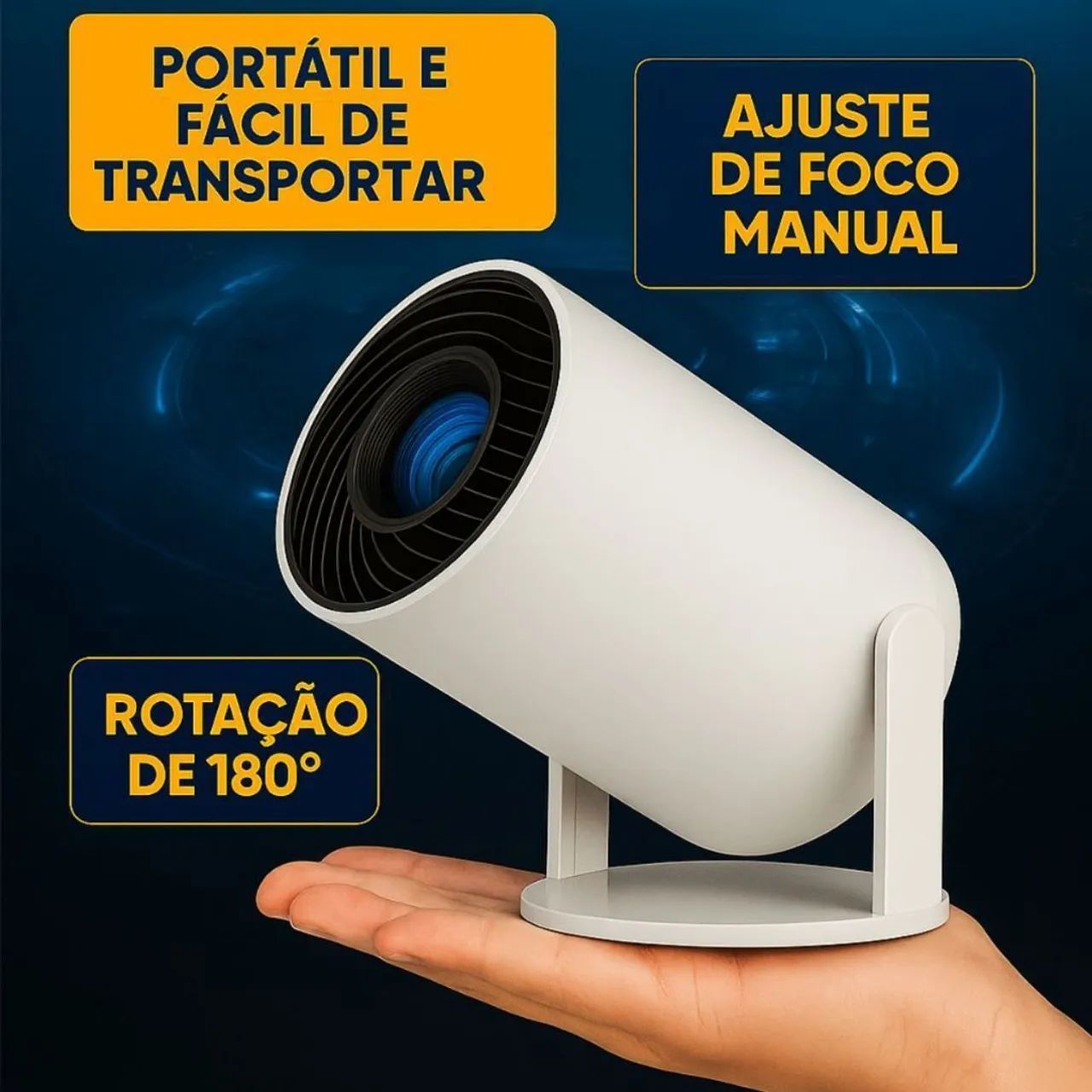 Projetor HY300 Wifi No Precinho  - Foto 4
