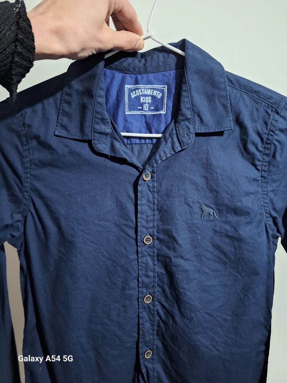 Camisa Azul Acostamento Kids - Tam 10