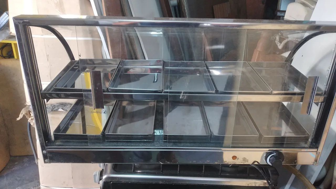 Expositor de alimentos aquecido