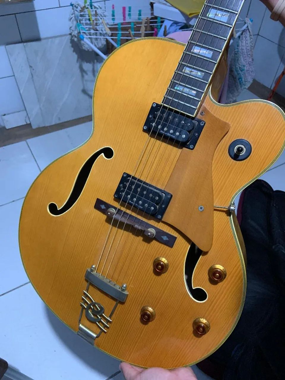 Violão/Guitarra Jazz Cort LCS-2 - Foto 2