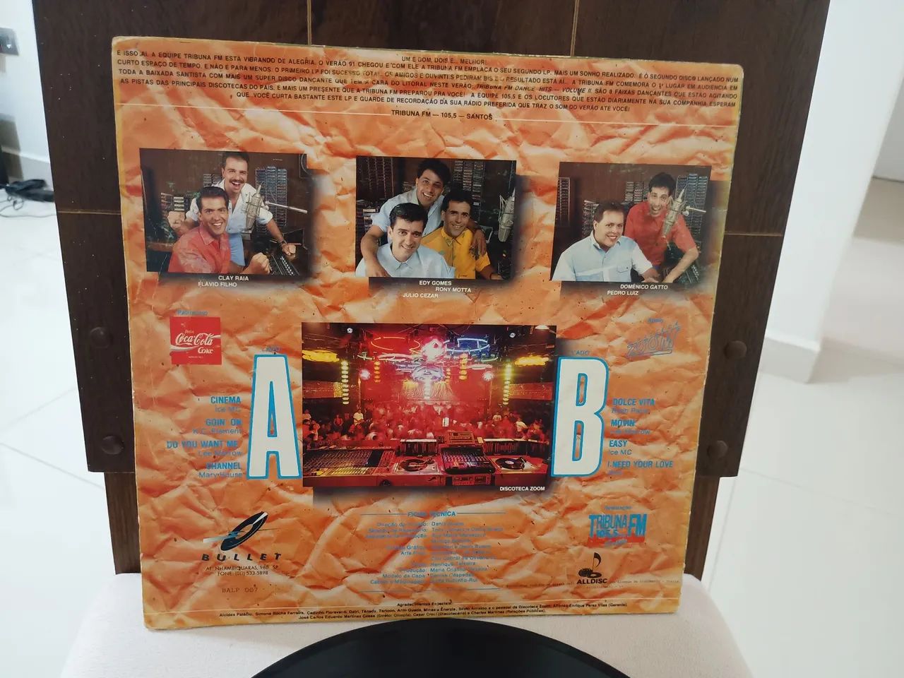 Disco de vinil tribuna fm 