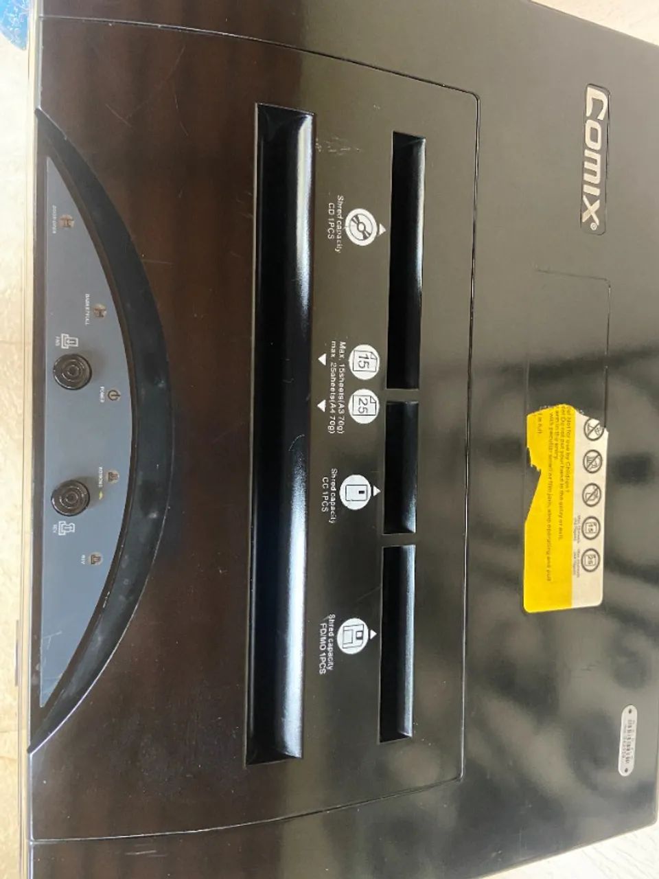 Fragmentadora de Papel Comix S611 Comercial 20.000 Fls  - Foto 4