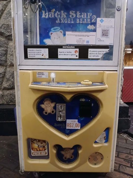 Duas Máquinas de Pelúcia - Luck Star Angel Bear grua de ursos  - Foto 4