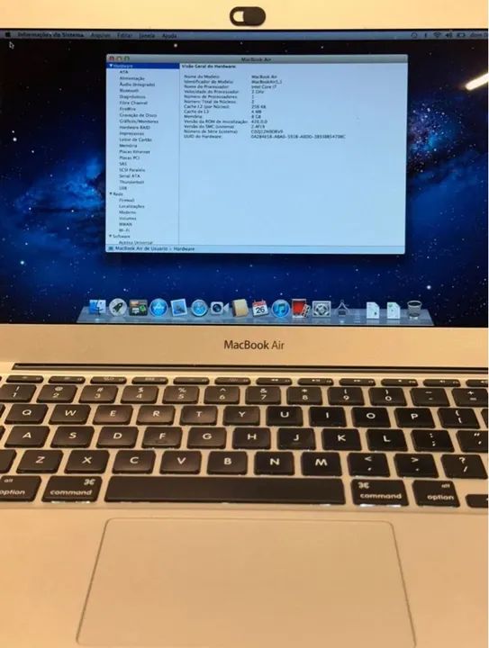 MacBook Air 11 polegadas, Ano 2015, Intel Core i5, SSD 128 GB