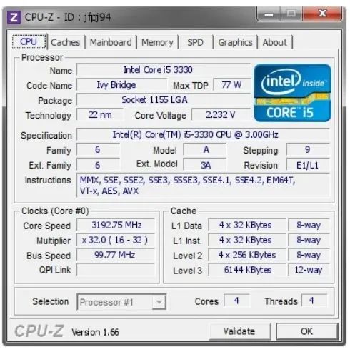 Proces. Intel Core I5 3330 (3.0ghz/6m) Lga1155 - Foto 3