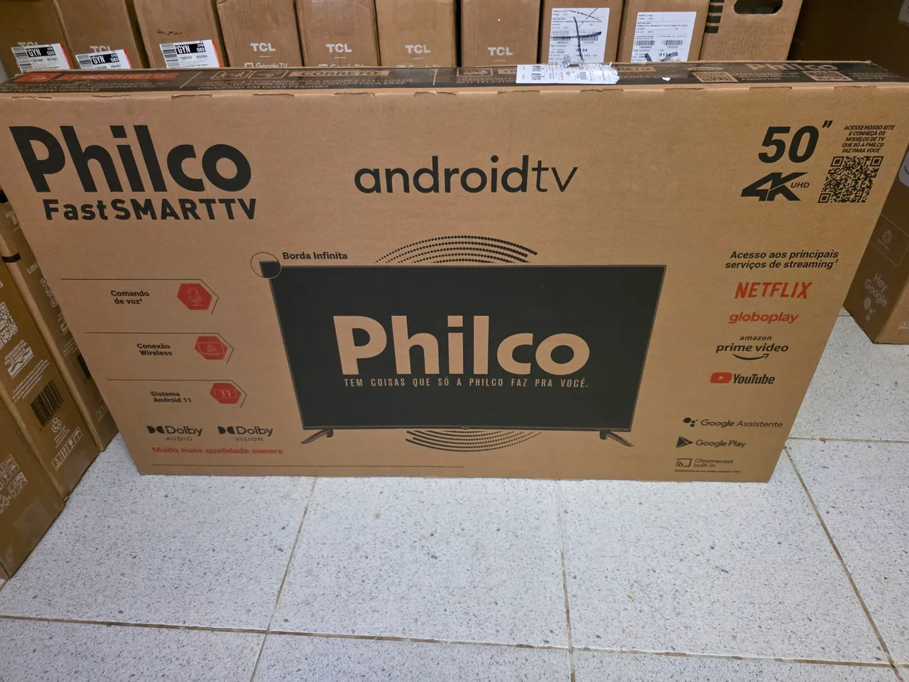 Smart TV Philco 50" Android TV 4K UHD