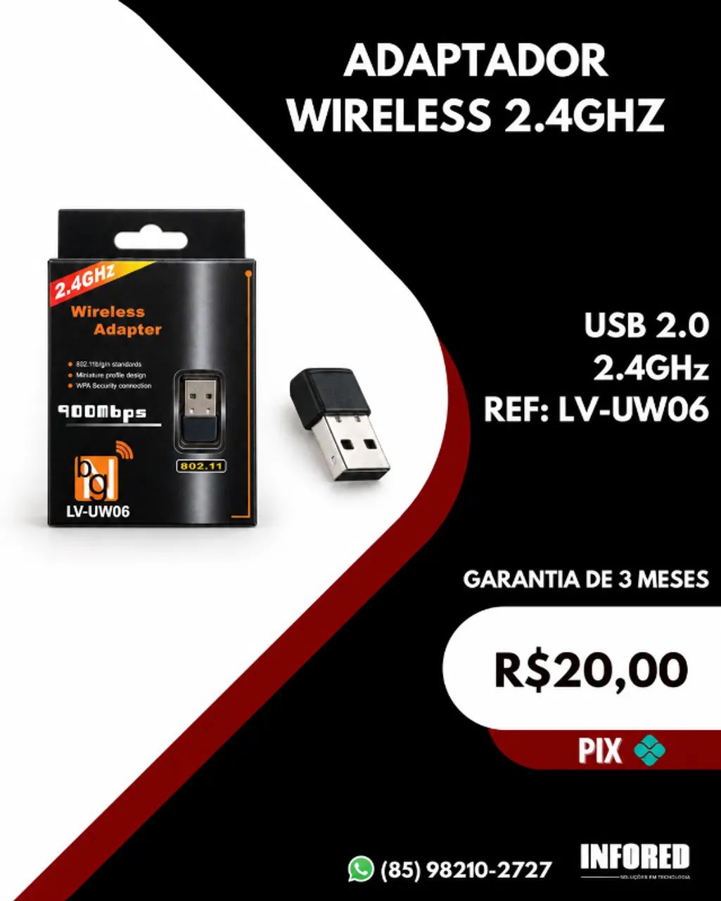 Adaptadores Wireless USB em Oferta   - Foto 3