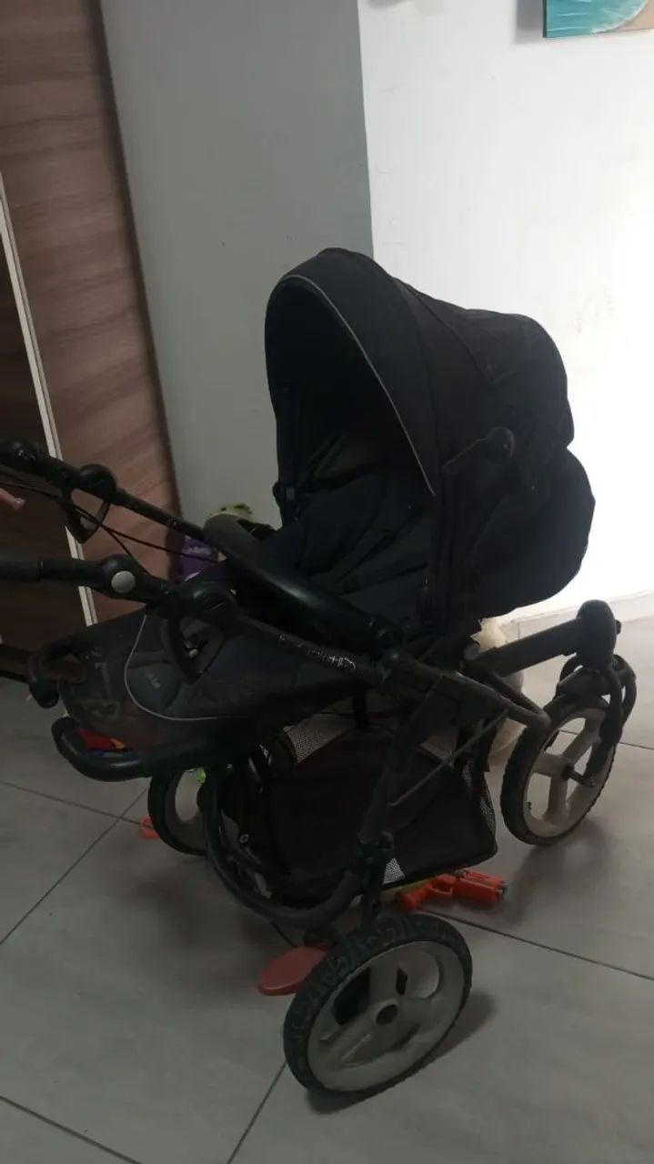 Carrinho de bebe 2 em 1 - Foto 2
