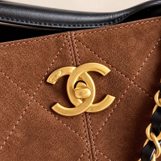 Bolsa Chanel Shopper 25A Camurça - Foto 3