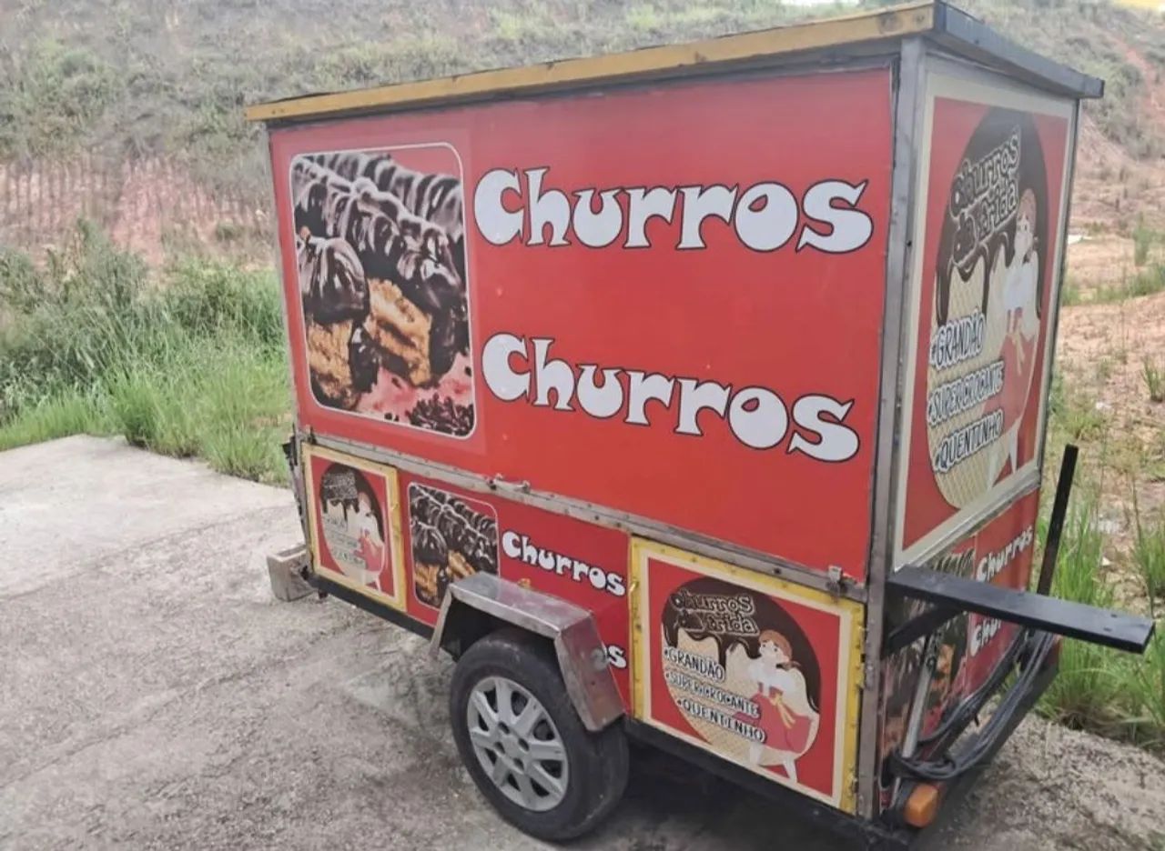 carrinho de churros completo reboque - Foto 2