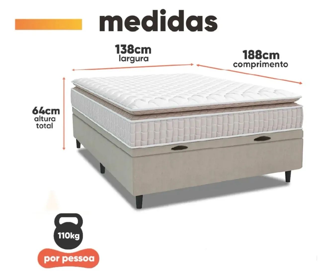 Box de casal impecável  - Foto 5