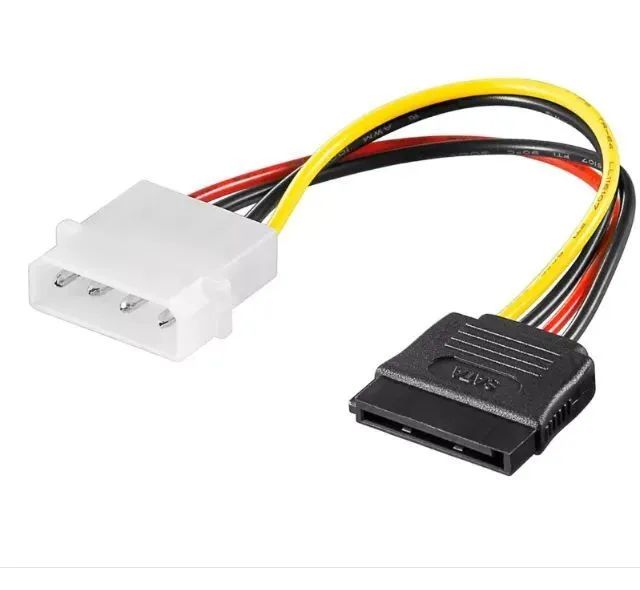 Cabo adaptador de Molex Ide para Sata<br>Para HD, divres de DVD e SSD