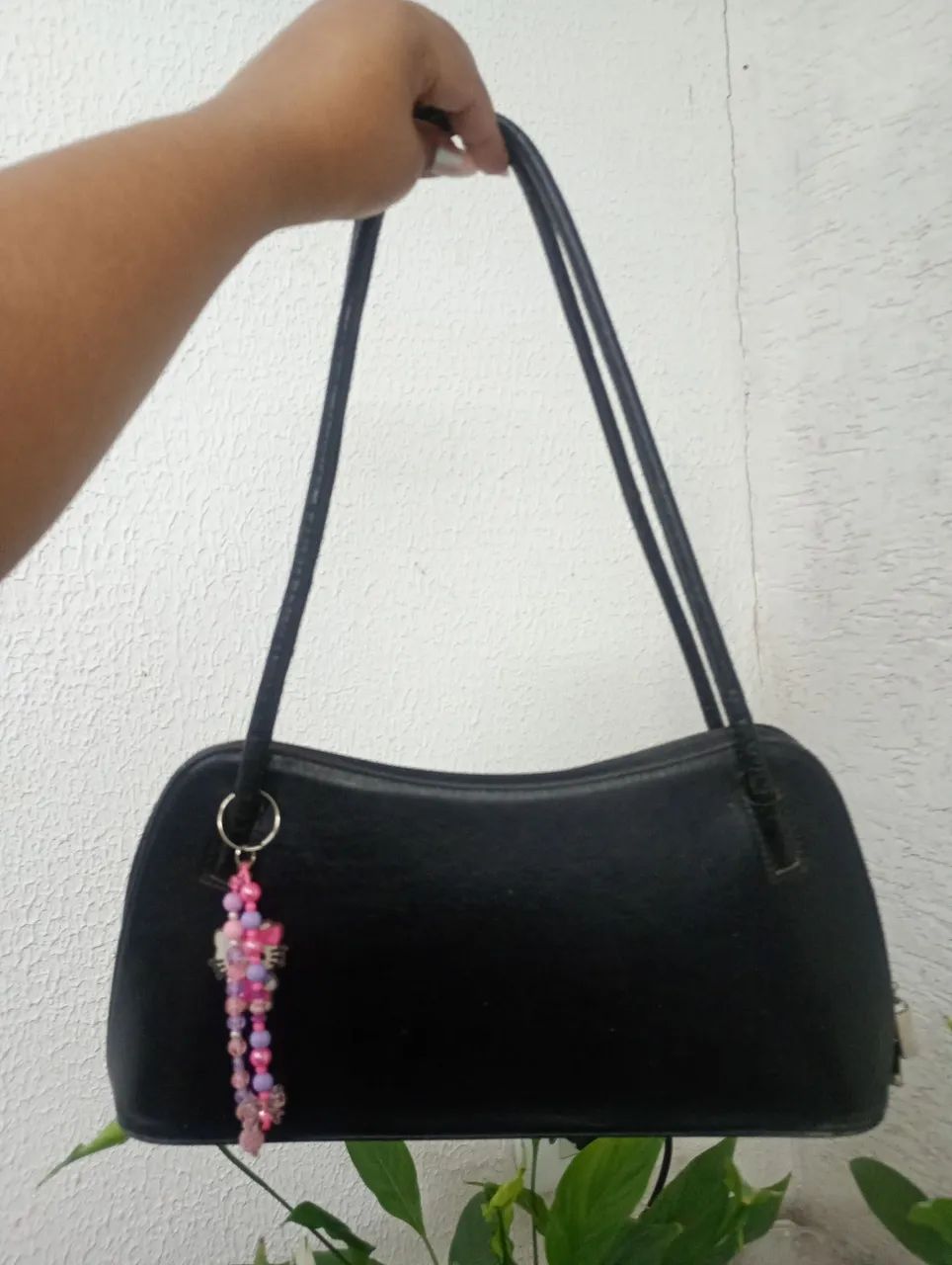Bolsa preta baguete 