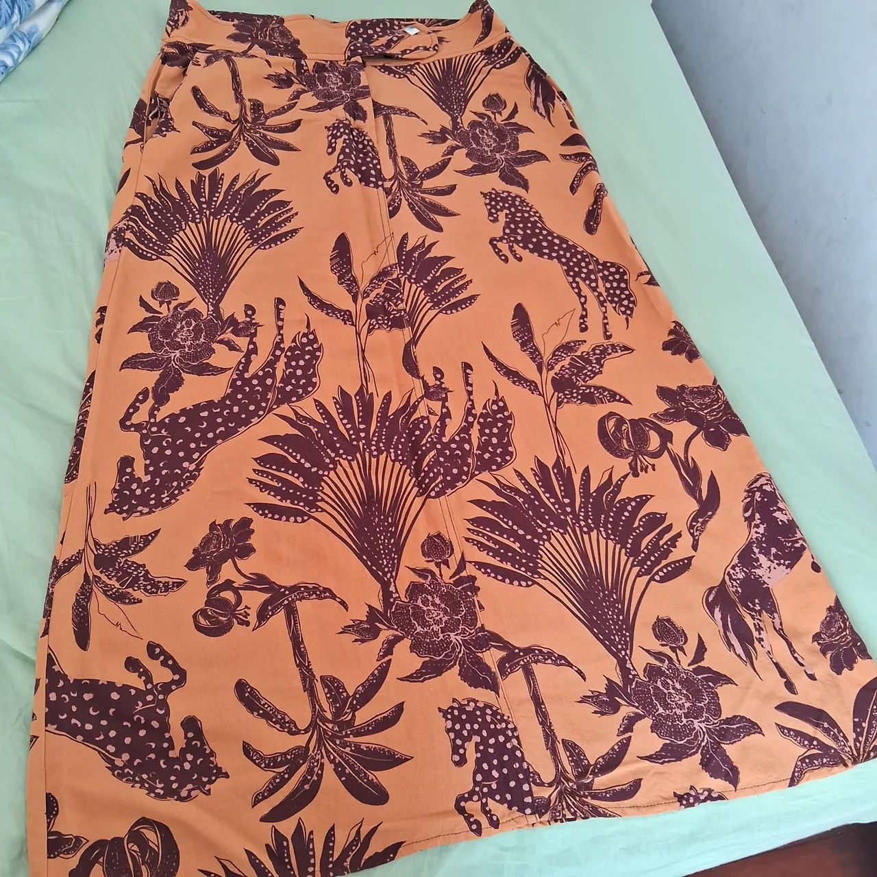 Conjunto saia de linho e blusa de tricot  - Foto 3