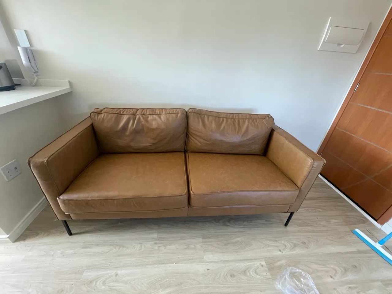 Sofa de couro legítimo 