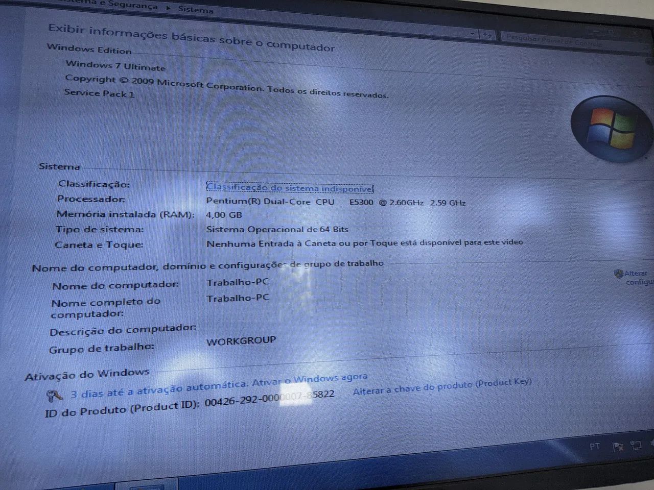Pc para trabalhar 