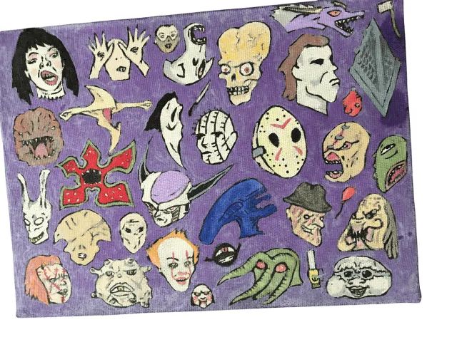 quadro personagens de terror - Foto 3