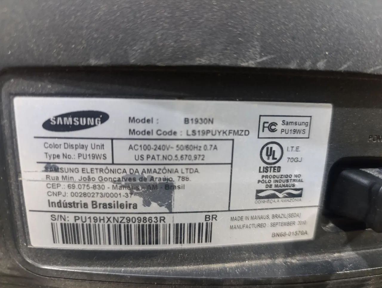 Monitor Samsung 19 polegadas (COM MANCHAS) - Foto 3