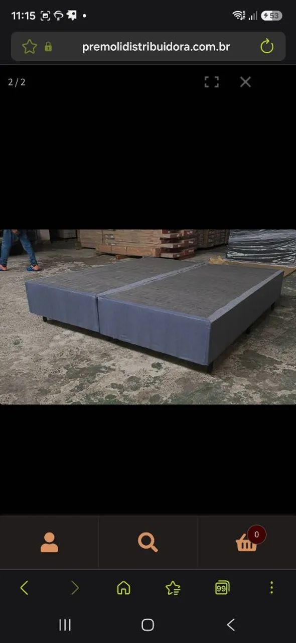 Base Duro Spring 158X198X30 Cor Azul PLUMATEX