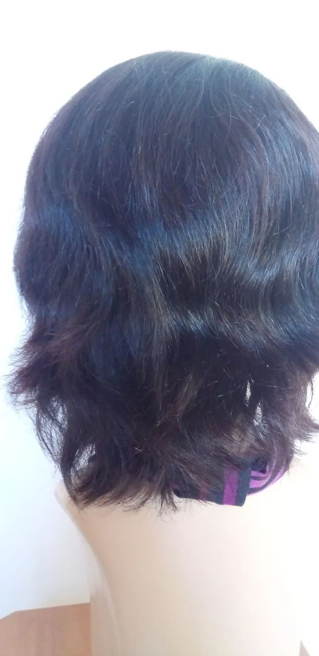 Peruca curta cabelo humano  - Foto 5