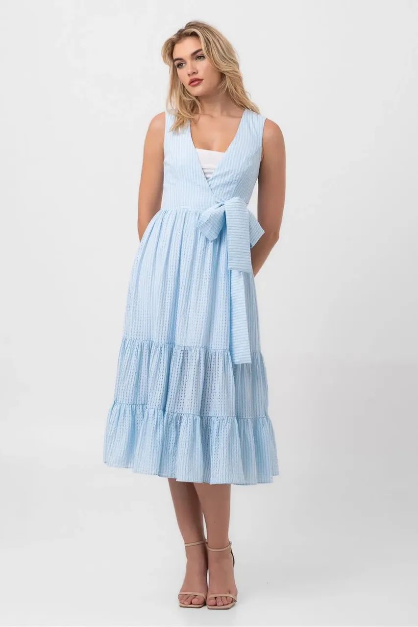 Vestido azul pequiá