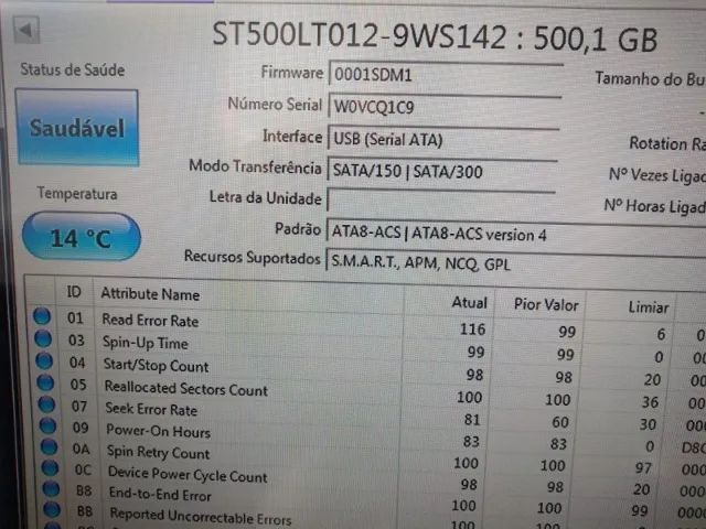 Hd Seagate 500gb SaudávelCor Prateado - Foto 2