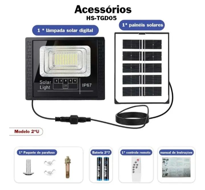 REFLETOR SOLAR DE LED 600W - Foto 3