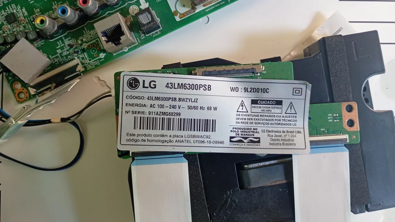 Kit placa TV LG 43 LM6300PSB - Foto 3