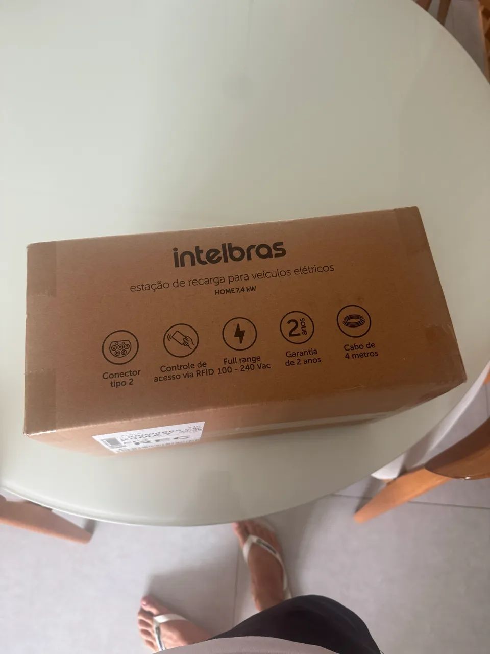 Wallbox intelbras na caixa 