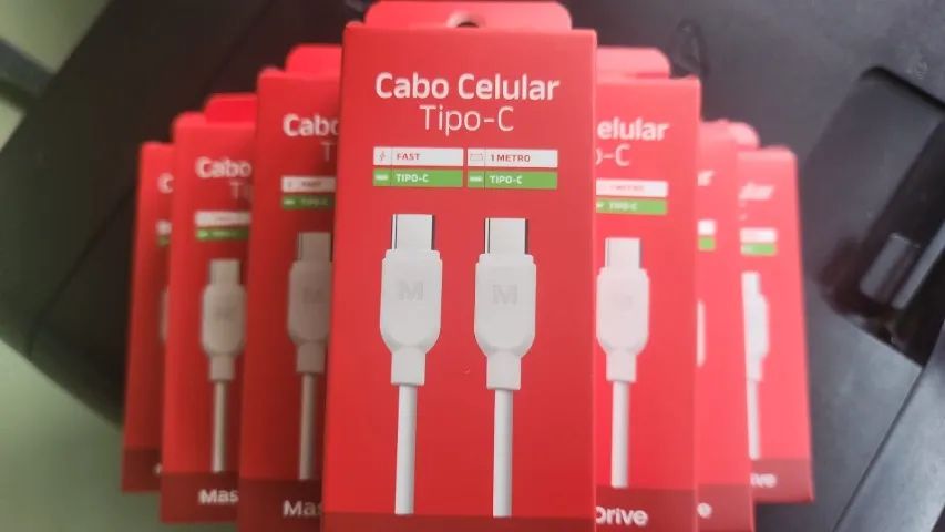 Pack com 10 Cabos USB-C para USB-C - Carregamento Rápido