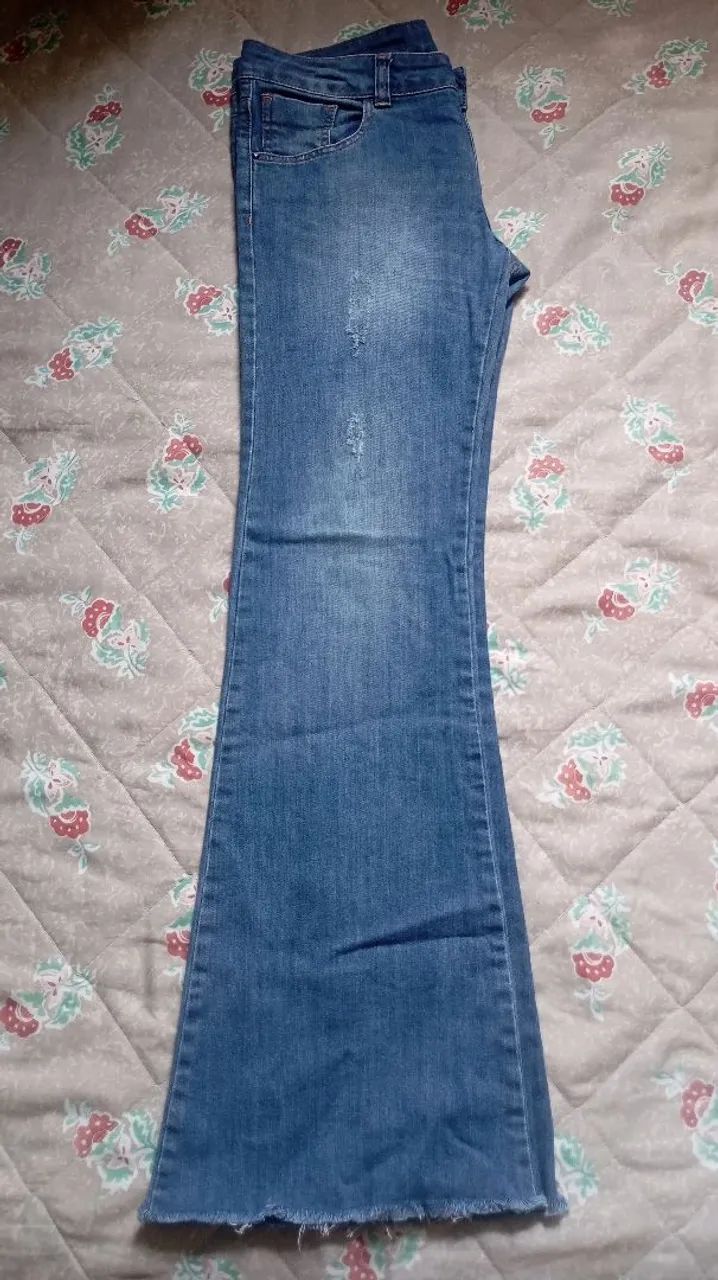 Calça flare cintura baixa - Foto 4