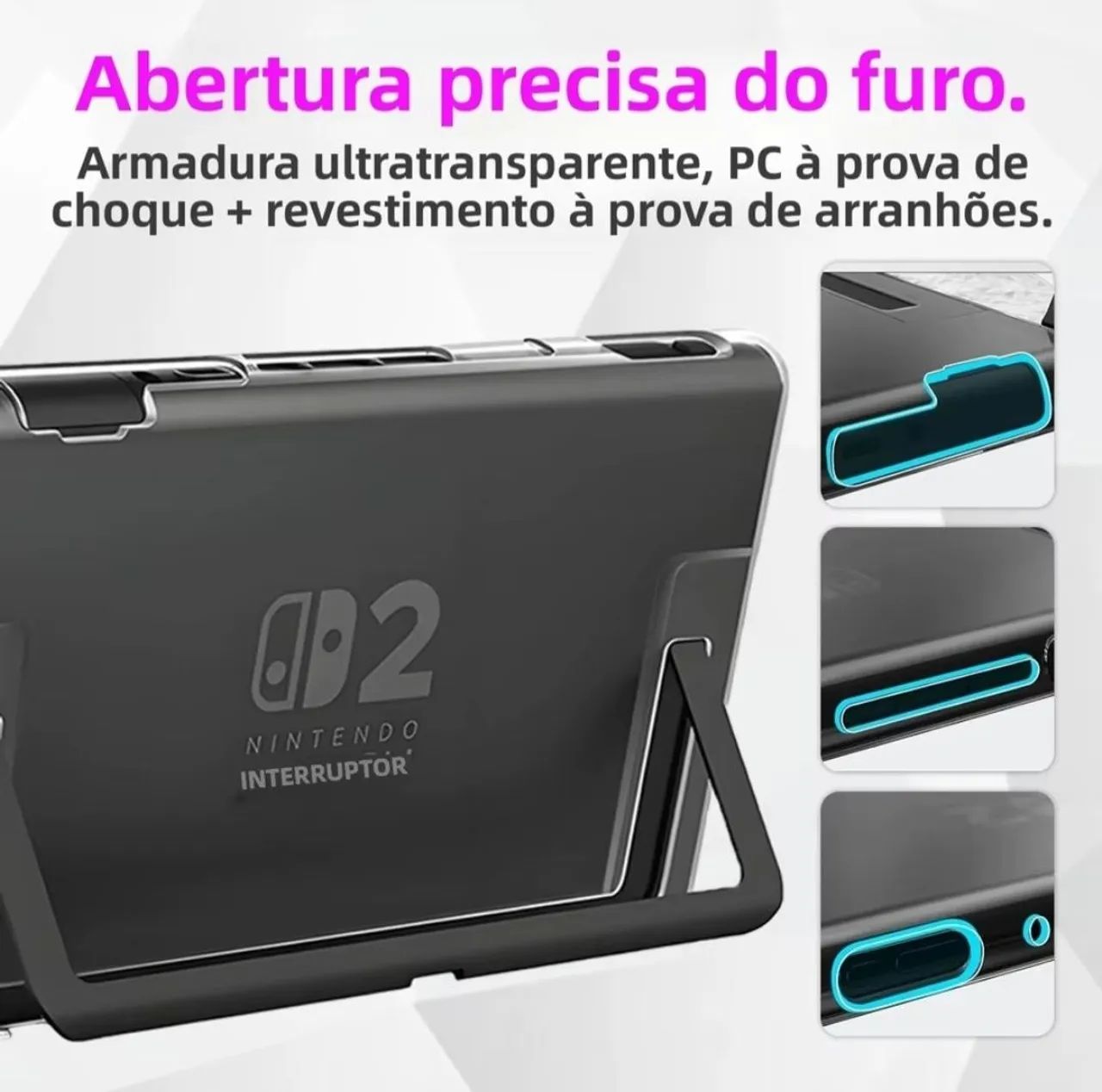 Capa protetora para Nintendo Switch 2 - Foto 3