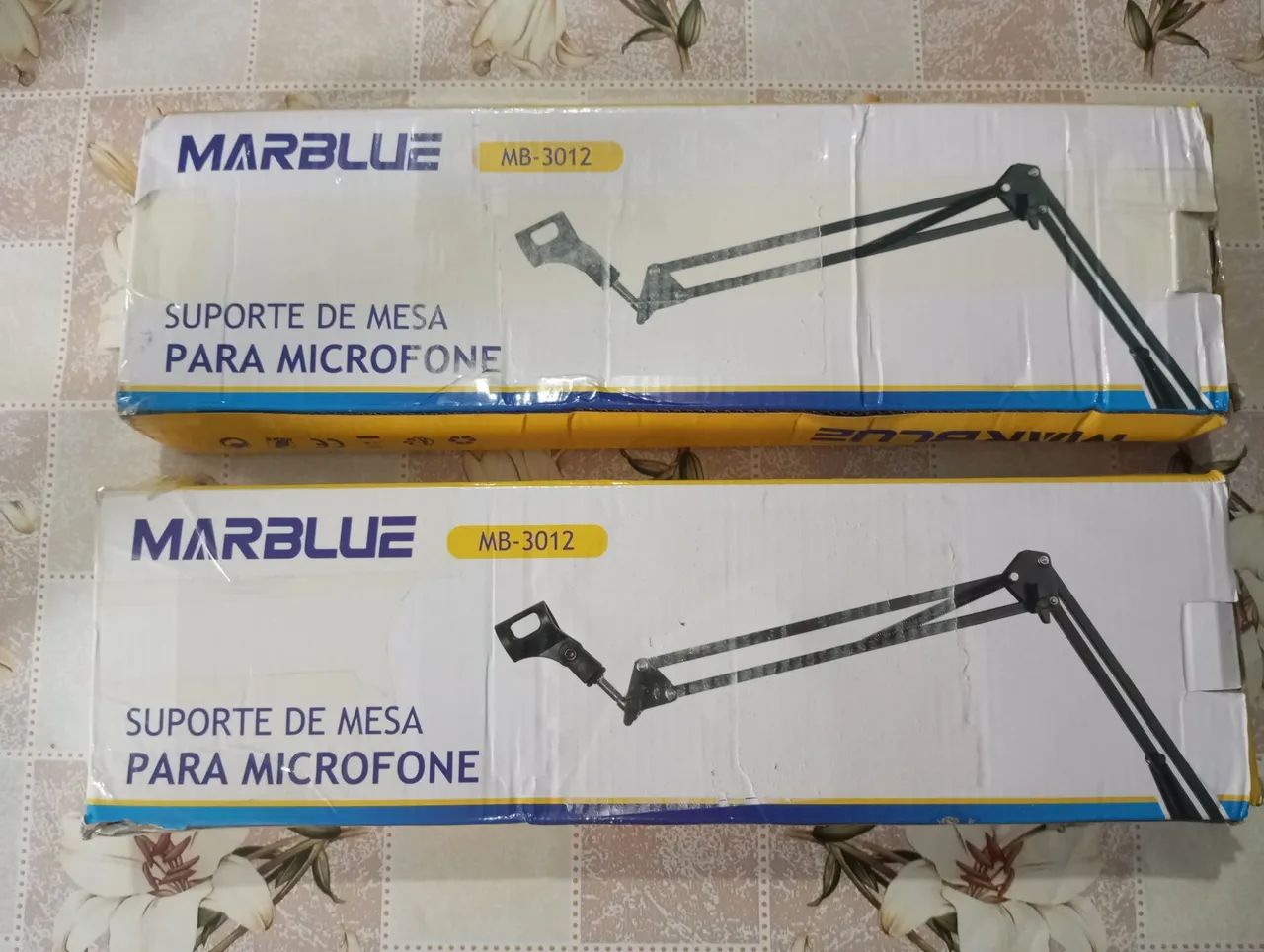 Vendo 2 Suportes para Microfone Marblue MB-3012 Novos