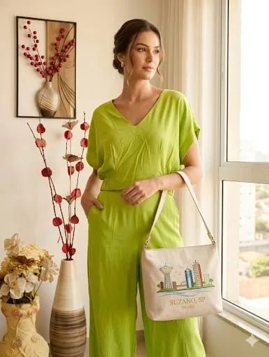 Lindo conjunto de alfaiataria na cor verde - Foto 5