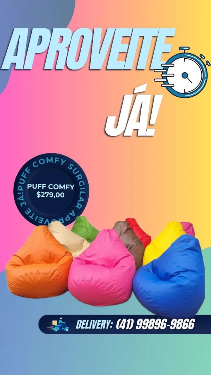 Puff Comfy no preço!!