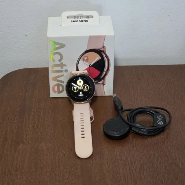 Smartwatch Samsung Galaxy Watch Active 40mm Rose Gold GPS com Caixa - Foto 2