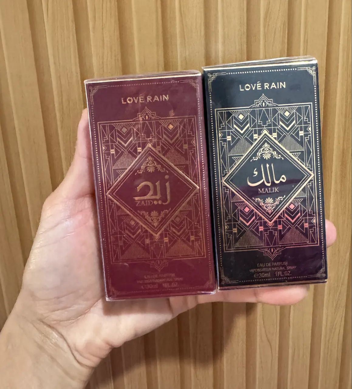 Kit 2 Perfumes Árabes Lové Rain (Zaid e Malik) 30ml - Lacrados  - Foto 2