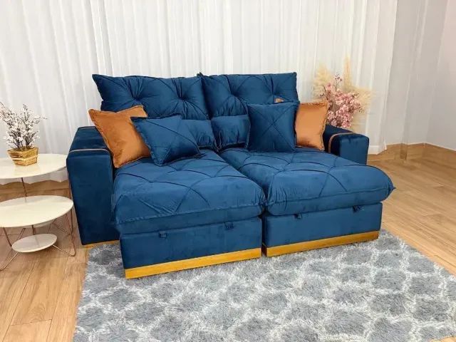 Sofá Retrátil e Reclinável Pleno 2,30m D33 Produto Novo!! Pronta Entrega!! - Foto 4
