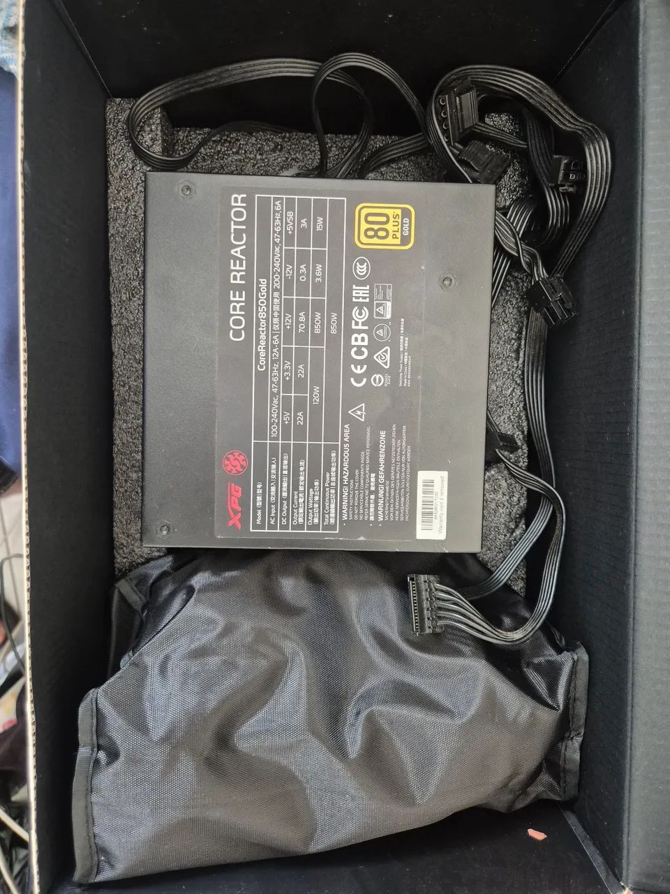 Fonte reactor 850w 80plus  - Foto 3