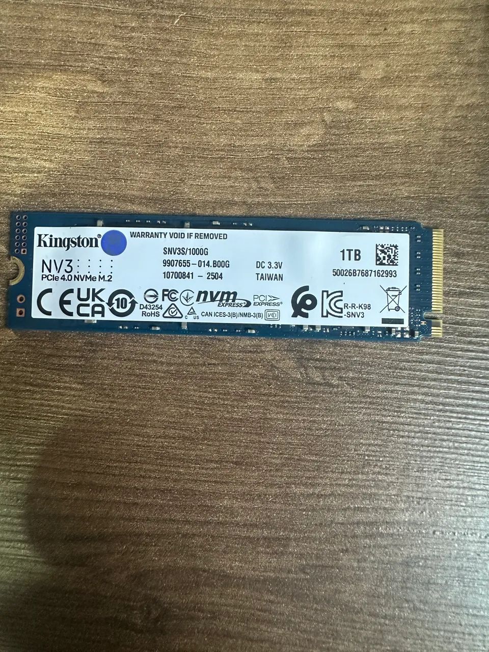 Ssd NVMe M.2  1T