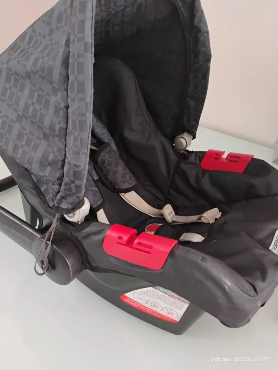 Bebê conforto Burigotto Touring Evolution SE + suporte/base!